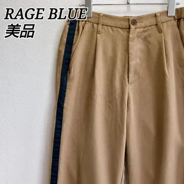 새상품급 레이지블루 와이드 팬츠 사이드 라인 턱 브라운