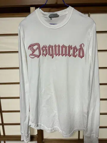 DSQUARED2 화이트 롱 슬리브 T셔츠 M