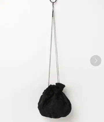 perna 페르나 자카드 미니백 프릴 블랙