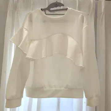 OPAQUE.CLIP 프릴 아지메 상의