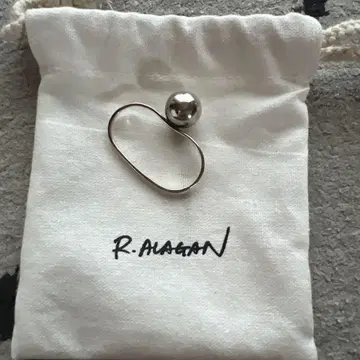 R. Alagan 실버 볼 반지