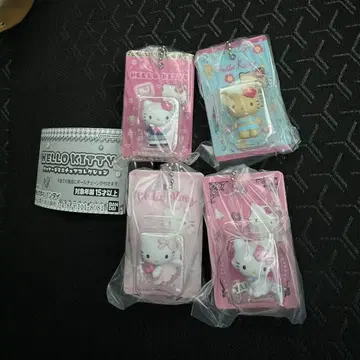 헬로키티 키티 패키지 미니어처 컬렉션 가챠 4종 세트