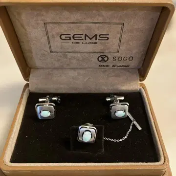 GEMS DE LUXE 펄 커프스 링크 세트