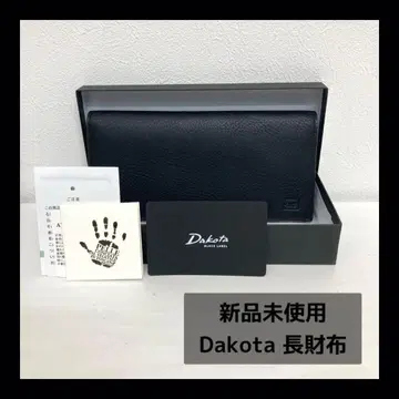 새상품 Dakota 셀바 장지갑 블랙 남성용 소가죽 동전 지갑 포함