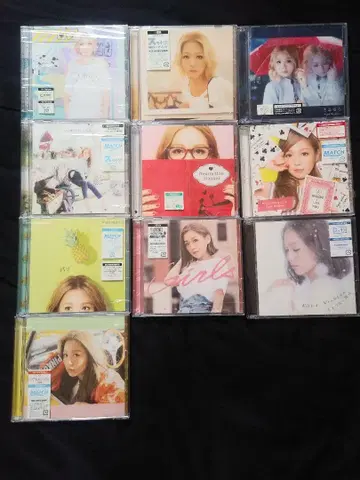 니시노 카나 CD 싱글 초회 한정판/DVD 포함 10장 세트
