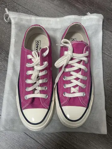 CONVERSE 핑크 캔버스 스니커즈 CT