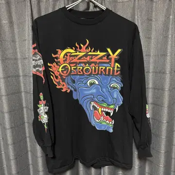Ozzy Osbourne USA 양면 소매 프린트 긴팔 티셔츠 XL