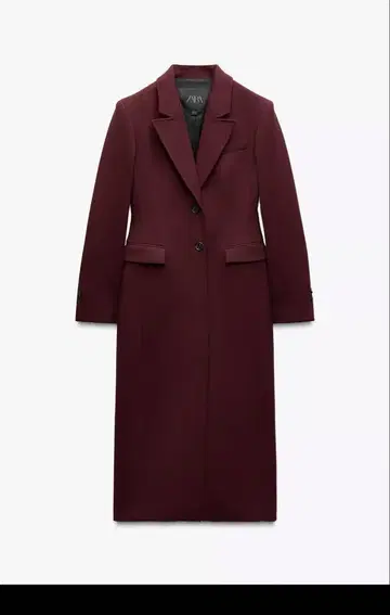 zara 롱 기장 슬림핏 코트