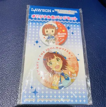 아마미 하루카 캔뱃지 2개 세트 아이돌 마스터 플라티나 스타즈 로손