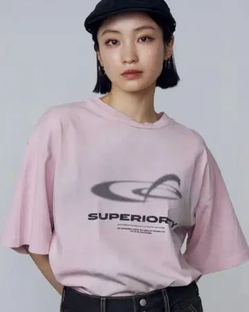 EMODA 아트 그래픽 오버사이즈 티셔츠