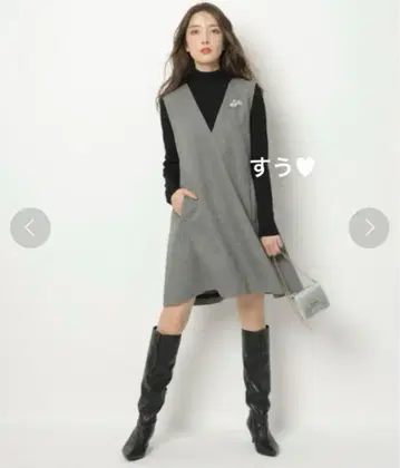 새상품급 백리본 미니 점프 스커트