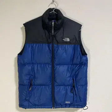 THE NORTH FACE 다운 베스트 L 파랑/블랙 키즈