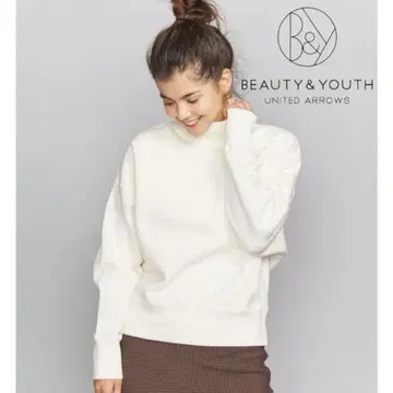 BEAUTY&YOUTH 코튼 쭈리 하이넥 맨투맨 풀오버 애로우즈