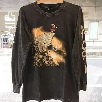 콘 KORN L 밴드 티셔츠 롱티