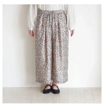 BUNON 자수 턱 팬츠 Dull Blue M 완판템