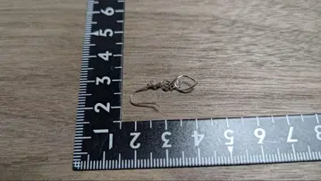 K10WG 한쪽용 에메랄드 화이트 골드 귀걸이
