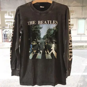 비틀즈 The Beatles 애비 로드 L 밴딩 티셔츠 긴팔 티셔츠