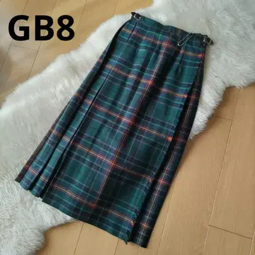 오닐 오브 더블린 GB8 그린 랩 플리츠 스커트