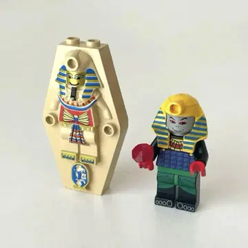 LEGO 미니 피규어 파라오와 관 / 올드 레고 세계 모험 시리즈