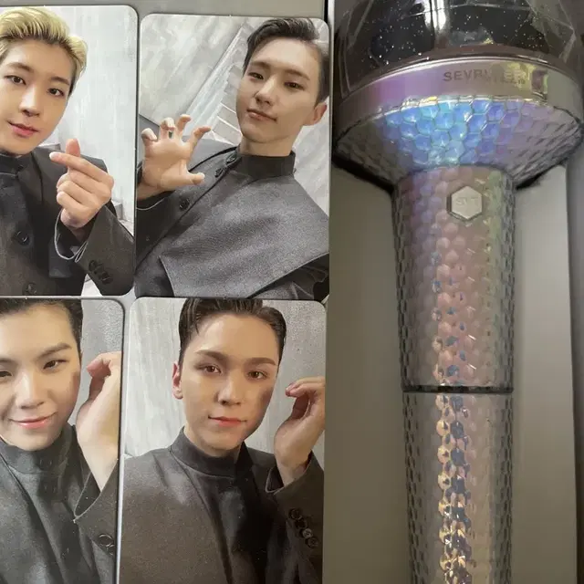 세븐틴 응원봉 + 포토카드