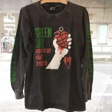 그린 데이 GREEN DAY L 밴딩T셔츠 긴팔티