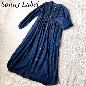 [ 새상품급 ] Sonny Label 요크 핀턱 데님 셔츠 원피스
