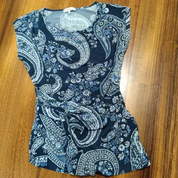 새상품급 ETRO 페이즐리 무늬 슬리브리스 40