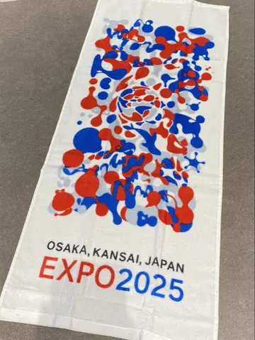 EXPO 타월 오사카 간사이 박람회 2025 맥맥 패턴 2장 세트