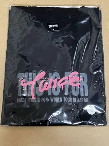 TWICE 모모 블랙 T셔츠 L 사이즈 LIVE This is for