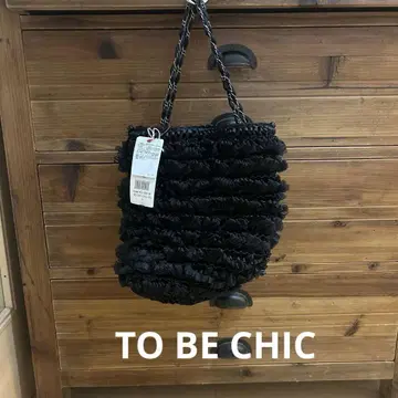 새상품 TO BE CHIC 블랙 핸드백 W5109-250-09