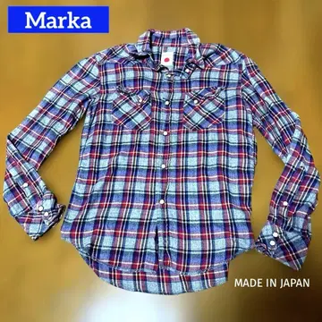 Marka 마카 하이센스 JAPAN 플란넬 체크 셔츠 일본제