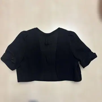블랙 반팔 가디건 M 사이즈