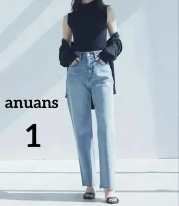 새상품급 아뉴앙스 보이즈핏 데님 블루 새상품급 1