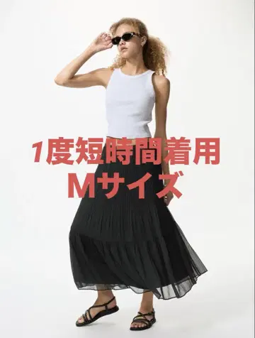 새상품급 UNIQLO 쉬폰 캉캉 스커트 M