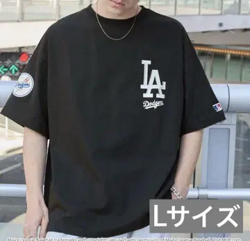 MLB 공식 다저스 로고 와펜 자수 반팔 T셔츠 L 사이즈