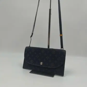 러셋 모노그램 패턴 새상품급 미니 숄더 백 네이비