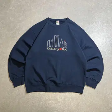 00s 90s 프룻 오브 더 룸 수베니어 맨투맨 NewYork