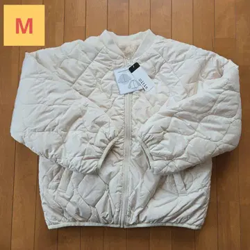 [ 미사용 새상품 ] mitis 아이보리 퀼팅 리버서블 자켓 M