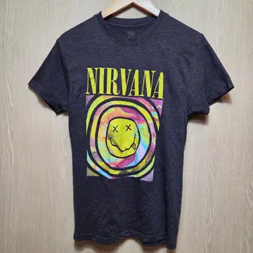 NIRVANA 컬러풀 스와일 T셔츠 M