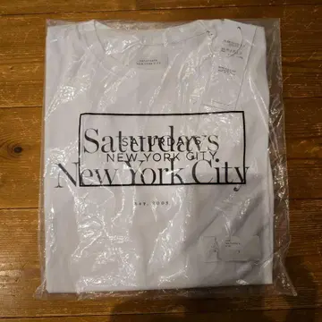 Saturdays NYC 화이트 T셔츠