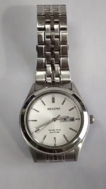 REGUNO 솔라식 손목시계 실버