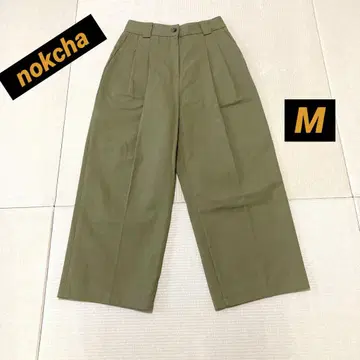 [녹차] 베이지 와이드 팬츠 새상품급 (M)