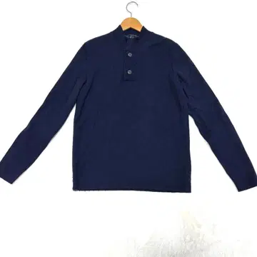 띠어리 캐시미어 100% 니트 스웨터 네이비 버튼