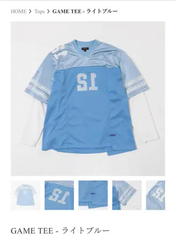 harapeco GAME TEE 라이트 블루 L