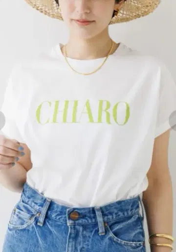 MICA & DEAL CHIARO 로고 T셔츠 화이트