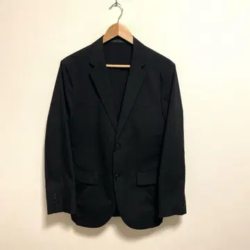 유니클로 감동 자켓 코튼라이크 블랙 M 슬림핏