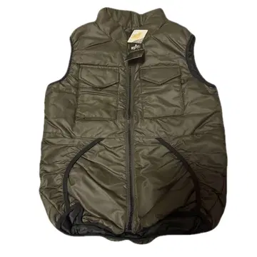 미사용 새상품 ALPHA INDUSTRIES 다운 베스트 M 사이즈