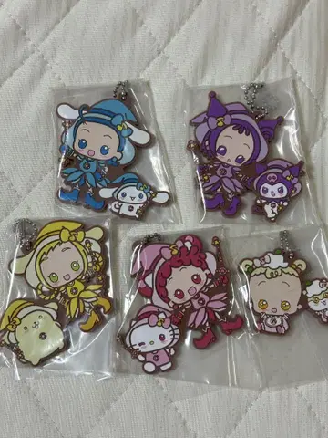 오쟈마녀 도레미 x 산리오 캐릭터 콜라보 러버 마스코트