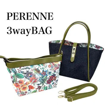 미사용 페렌네 데님 3way 숄더백 PERENNE