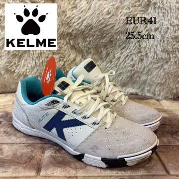 새상품급 Kelme 엘리트 풋살화 화이트 파랑 25.5cm